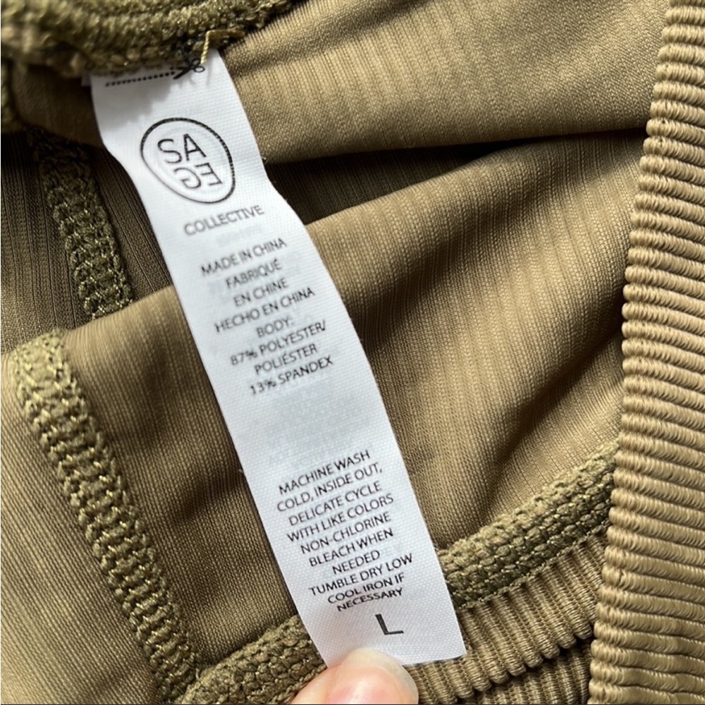 Sage Olive Green Leggings - Picture 4 of 4